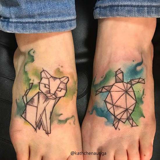 Tatuaje De Origami