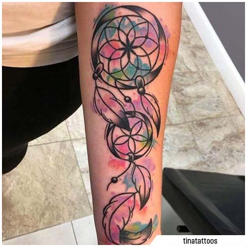 atraparsueños tatuajes watercolor