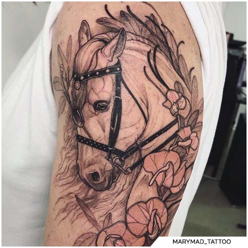 Tatuajes de caballos brazo