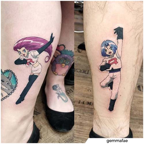 tatuajes para parejas pokémon 