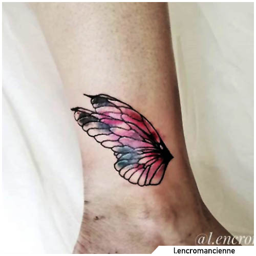 tatuaggio ali di farfalla