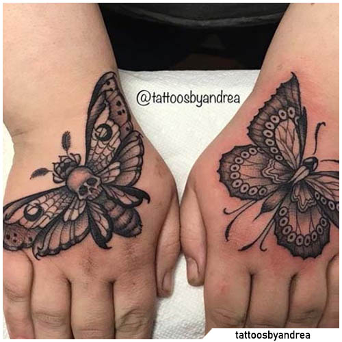 farfalla e falena tattoo