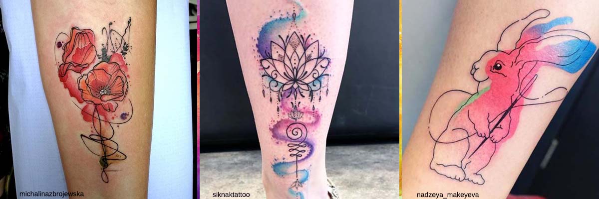 En este momento estás viendo Tatuaje Acuarela – Estilo, diseño y 60 ideas para tatuajes de acuarela