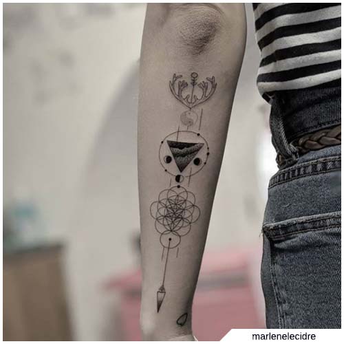 Tatuaje de flecha y otra moda