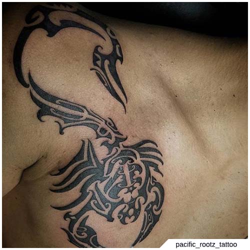 tatuaje tribal del escorpión