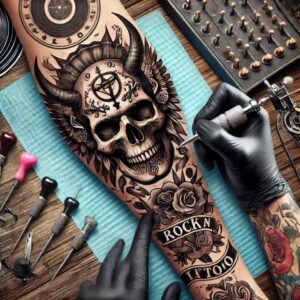 tatuaggio rock n roll