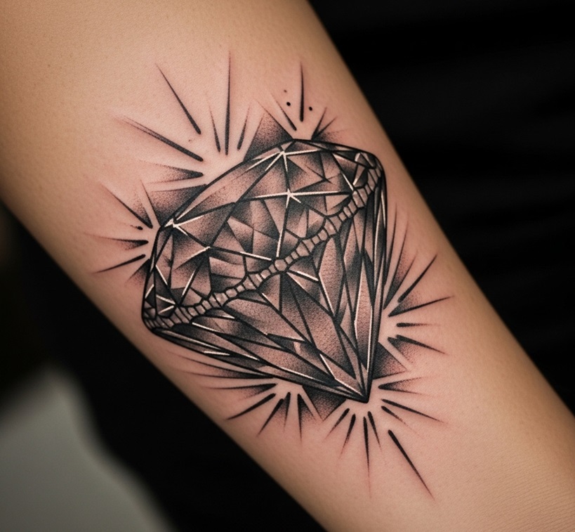 tatuaggio del diamante