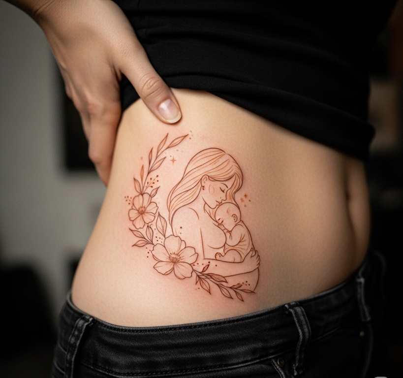 tatuaggio del dopo parto
