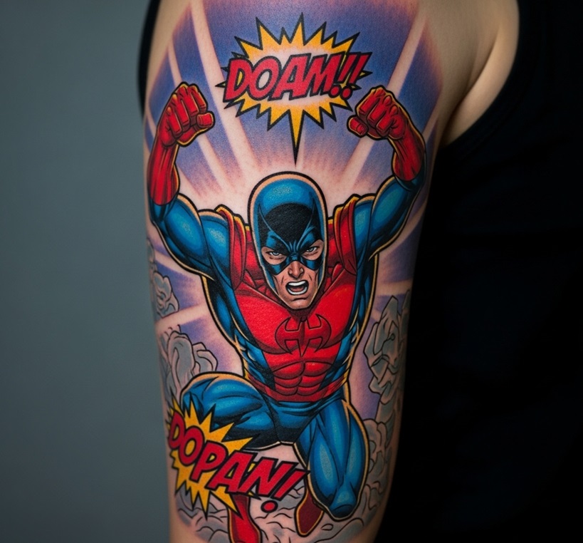 tatuaggio del fumetto
