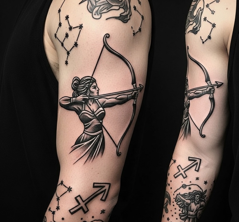 tatuaggio del sagittario