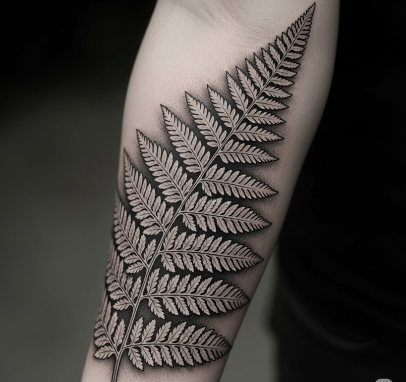 tatuaggio della felce