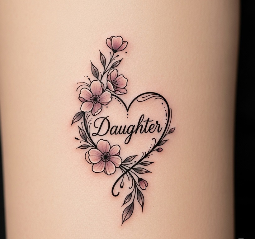 tatuaggio della figlia