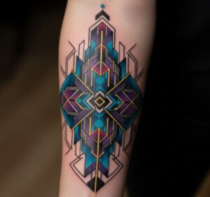 tatuaggio della figura geometrica