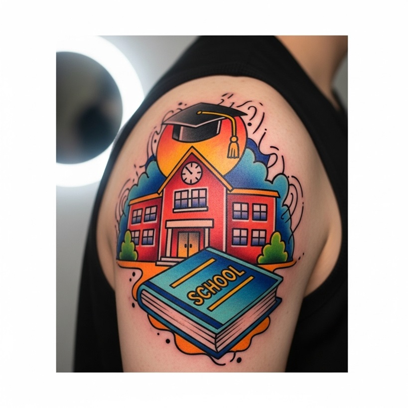 tatuaggio della scuola