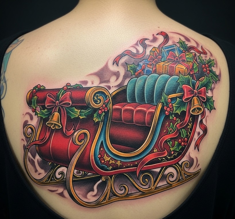 tatuaggio della slitta