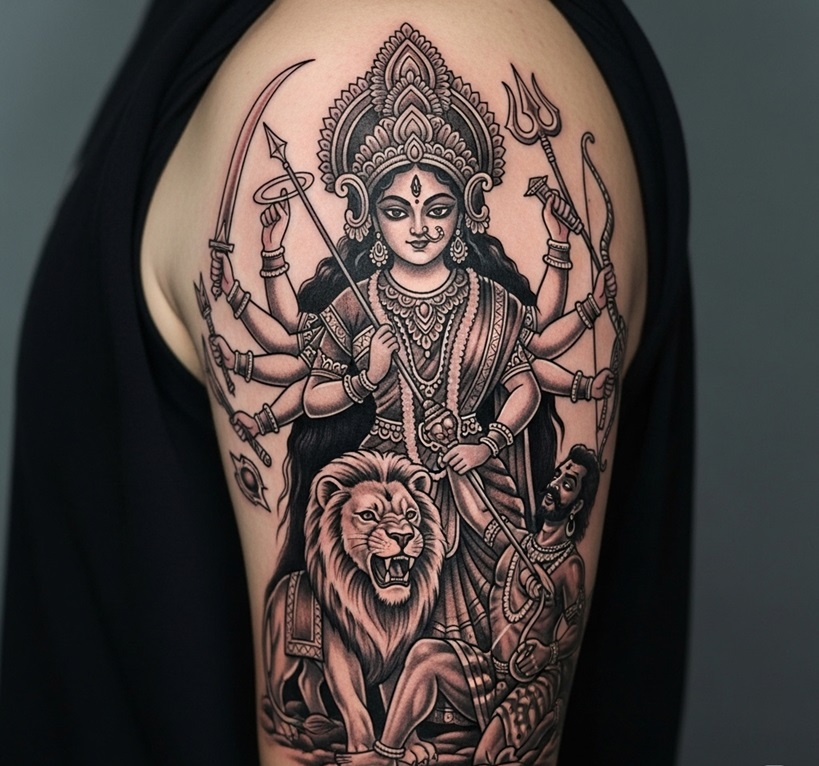 tatuaggio di durga