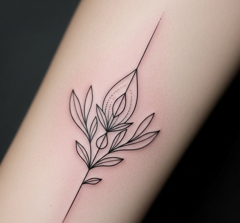 tatuaggio fine line