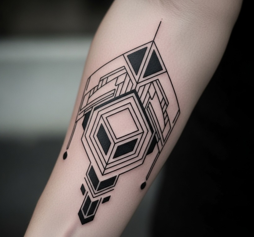tatuaggio geometrico