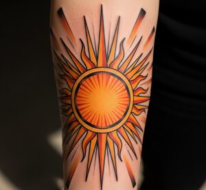 tatuaggio simbolo solare